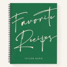 パーソナライズされたレシピジャーナル緑