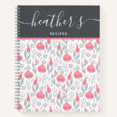 パーソナライズされたレシピスパイラルノートブック ノートブック (正面)