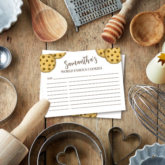 パーソナライズされたレシピチョコレートチップクッキーベーキング