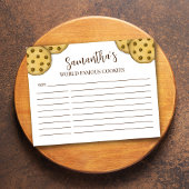 パーソナライズされたレシピチョコレートチップクッキーベーキング