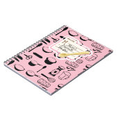 パーソナライズされたレシピブック白黒 ノートブック (左側)