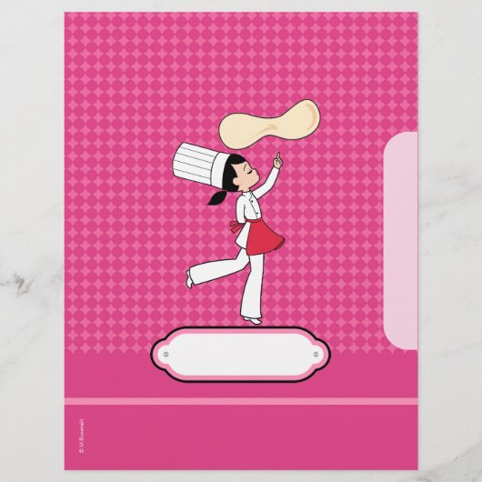 パーソナライズされたレシピページとイラストレーションクール (正面)