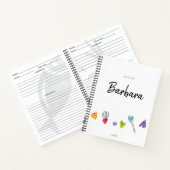 パーソナライズされたレシピ書 ノートブック (内部)