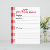 パーソナライズされたレシピ紙 (スタンド正面)