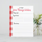 パーソナライズされたレシピ紙 (スタンド正面)