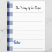 パーソナライズされたレシピ紙 (裏面)