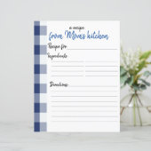 パーソナライズされたレシピ紙 (スタンド正面)