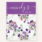 パーソナライズされたレシピ スパイラル ノートブック (正面)