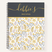 パーソナライズされたレシピ スパイラル ノートブック (正面)