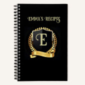 パーソナライズされたレシピ ノートブック (正面)