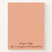 パーソナライズされたレシピ ノートブック (裏面)