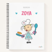 パーソナライズされたレシピ ノートブック (正面)