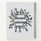 パーソナライズされたレシピ | 空白のカスタム料理本 ノートブック (裏面)