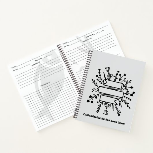 パーソナライズされたレシピ | 空白のカスタム料理本 ノートブック (内部)