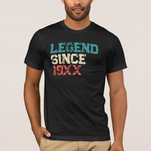 パーソナライズされたレジェンド 誕生日 Tシャツ (正面)
