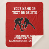 パーソナライズされたレスリングの贈与者 シェルパブランケット (正面)