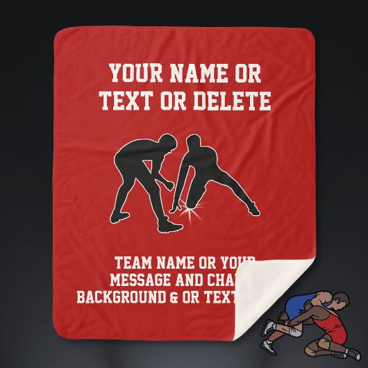 パーソナライズされたレスリングの贈与者 シェルパブランケット