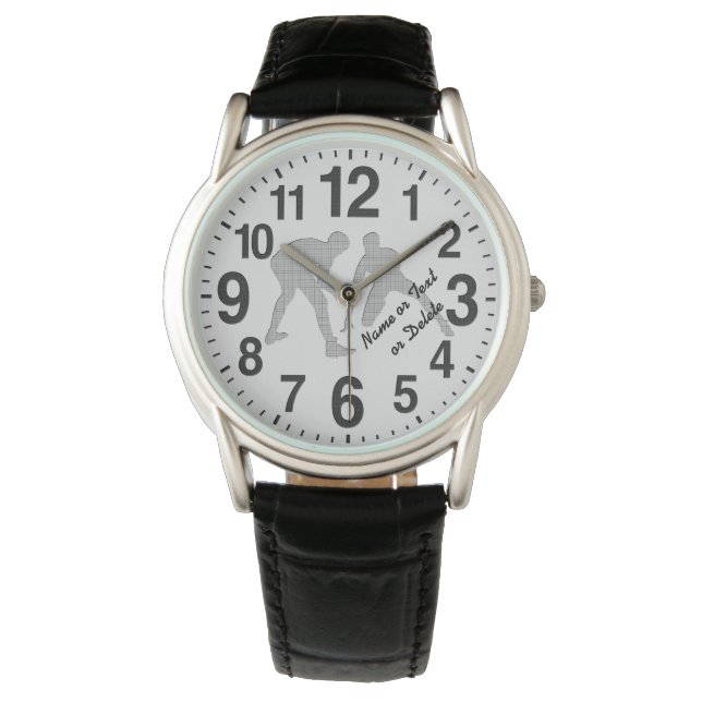 パーソナライズされたレスリングは選手の腕時計，コーチ 腕時計 (正面)