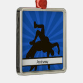 パーソナライズされたレスリング飾り メタルオーナメント (右)