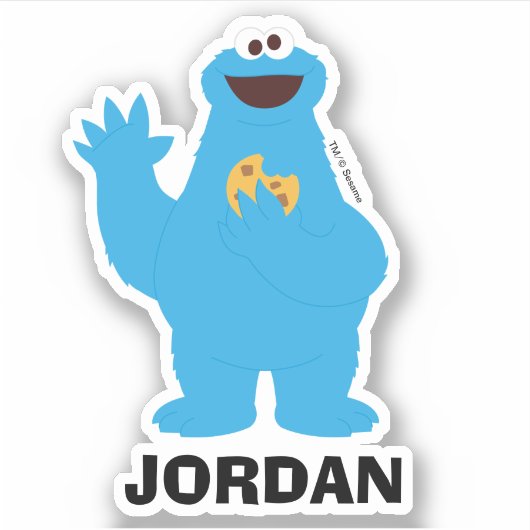 パーソナライズされたレトロアートビッグバードステッカー シール (正面)