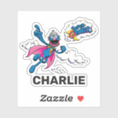 パーソナライズされたレトロアートビッグバードステッカー シール (シート)