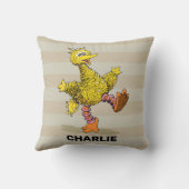 パーソナライズされたレトロアートビッグバード装飾用クッション クッション (裏面)