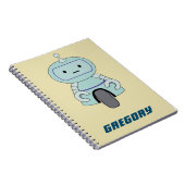 パーソナライズされたレトロイラストレーション ノートブック (右側)