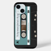 パーソナライズされたレトロカセットMixtape 80s iPodケース Case-Mate iPhoneケース (裏面)