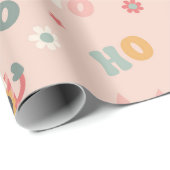 パーソナライズされたレトロクリスマスクールギフトボックスホリデイ ラッピングペーパー (ロールコーナー)