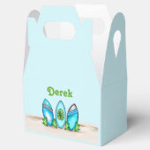 パーソナライズされたレトロサーフボード フェイバーボックス (オープン)