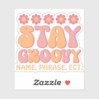パーソナライズされたレトロシール | Groovyステッカーの使用 | シール