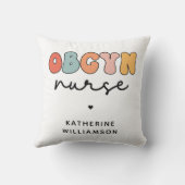 パーソナライズされたレトロナース クッション (裏面)