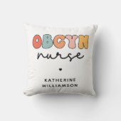 パーソナライズされたレトロナース クッション (正面)