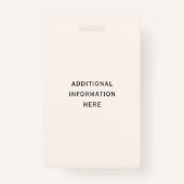 パーソナライズされたレトロナース バッジ (裏面)