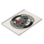 パーソナライズされたレトロバーバーショップバーバー椅子サロン ノートブック (左側)