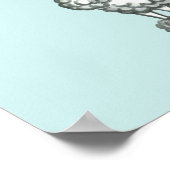 パーソナライズされたレトロフランスのポードルポスターアート ポスター (角)