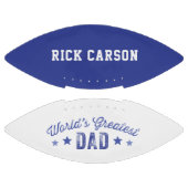 パーソナライズされたレトロブルーワールドズベストパパ アメリカンフットボール (パネル)