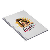 パーソナライズされたレトロマポップ・アートのマアート1 ノートブック (右側)