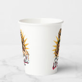 パーソナライズされたレトロマポップ・アートのマアート1 紙コップ (左)