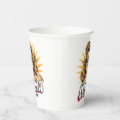 パーソナライズされたレトロマポップ・アートのマアート1 紙コップ (右)