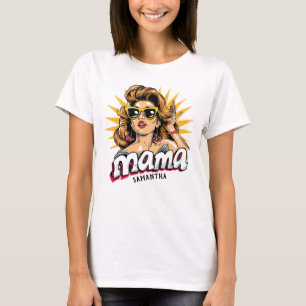 パーソナライズされたレトロマポップ・アートのマアート1 Tシャツ