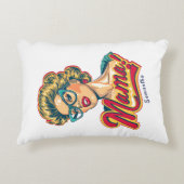 パーソナライズされたレトロマポップ・アートのマアート2 アクセントクッション (正面)