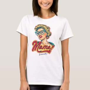 パーソナライズされたレトロマポップ・アートのマアート2 Tシャツ