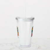 パーソナライズされたレトロマポップ・アートのマアート(10) アクリルタンブラー (右)