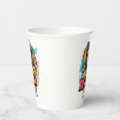 パーソナライズされたレトロマポップ・アートのマアート(10) 紙コップ (左)
