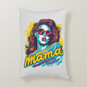 パーソナライズされたレトロマポップ・アートのマアート(12) アクセントクッション (正面(垂直))