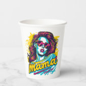 パーソナライズされたレトロマポップ・アートのマアート(12) 紙コップ (正面)