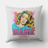 パーソナライズされたレトロマポップ・アートのマアート(20) クッション (裏面)