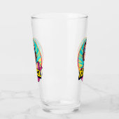 パーソナライズされたレトロマポップ・アートのマアート(3) タンブラーグラス (左)