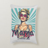 パーソナライズされたレトロマポップ・アートのマアート(7) アクセントクッション (裏面(縦))